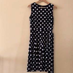 Polka Dot dress in dark blue Size M